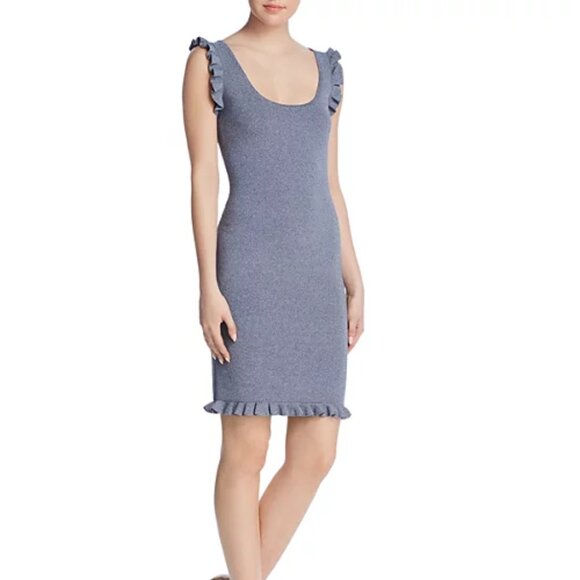 NWT C/meo Collective Incompatible Ruffled Knit Dress - Picture 2 of 5